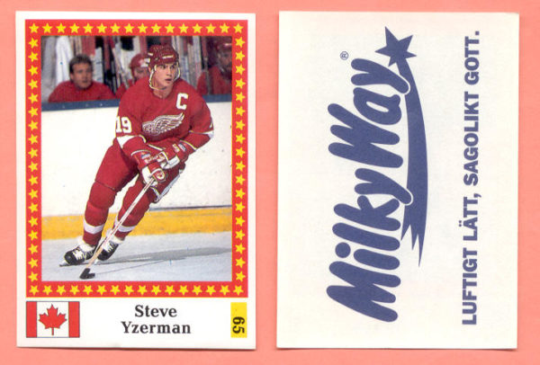 1991 Semic Sweden #65-Steve Yzerman