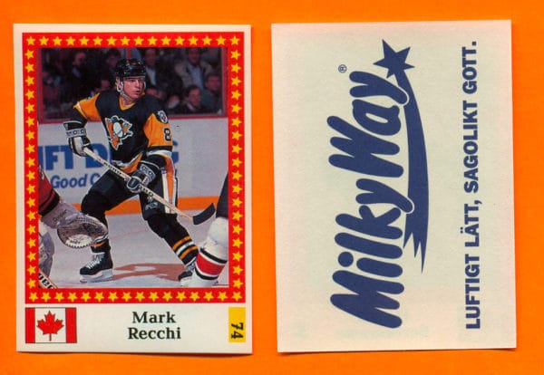 1991 Semic Sweden #74-Mark Recchi