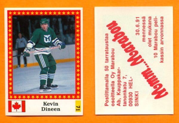 1991 Semic Finland #71-Kevin Dineen