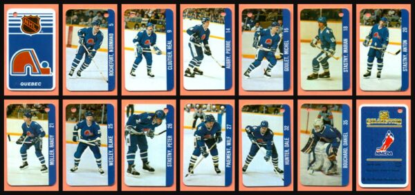 1983 Souhaits Renaissance NHL Mini Plastic Card Set of 140 Pieces - Image 21