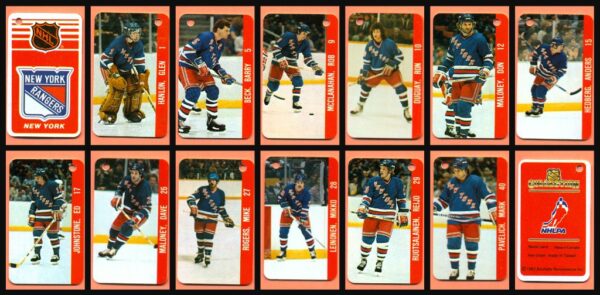 1983 Souhaits Renaissance NHL Mini Plastic Card Set of 140 Pieces - Image 19