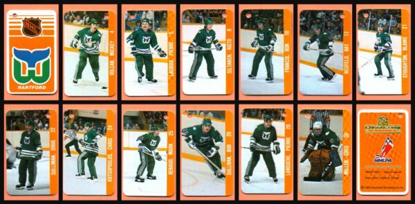 1983 Souhaits Renaissance NHL Mini Plastic Card Set of 140 Pieces - Image 8