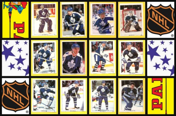 1991 Panini Toronto Maple Leafs NHL Hockey Stickers Super Set of 32 (2 Panels)