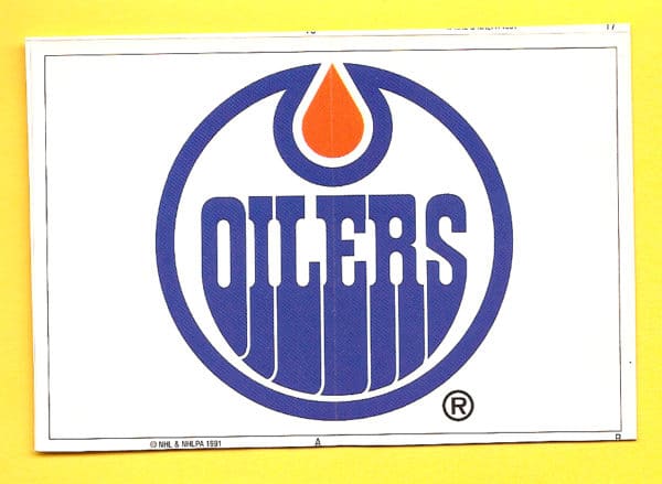 1991 PANINI Super #A- Oilers Logo