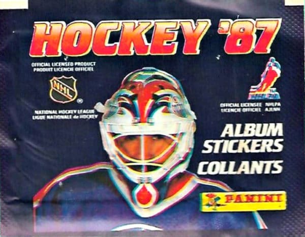 1987 Panini EMPTY (No stickers inside) NHL sticker pack