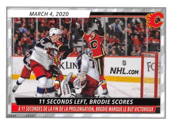 2020-21 TOPPS #70- Elias Lindholm