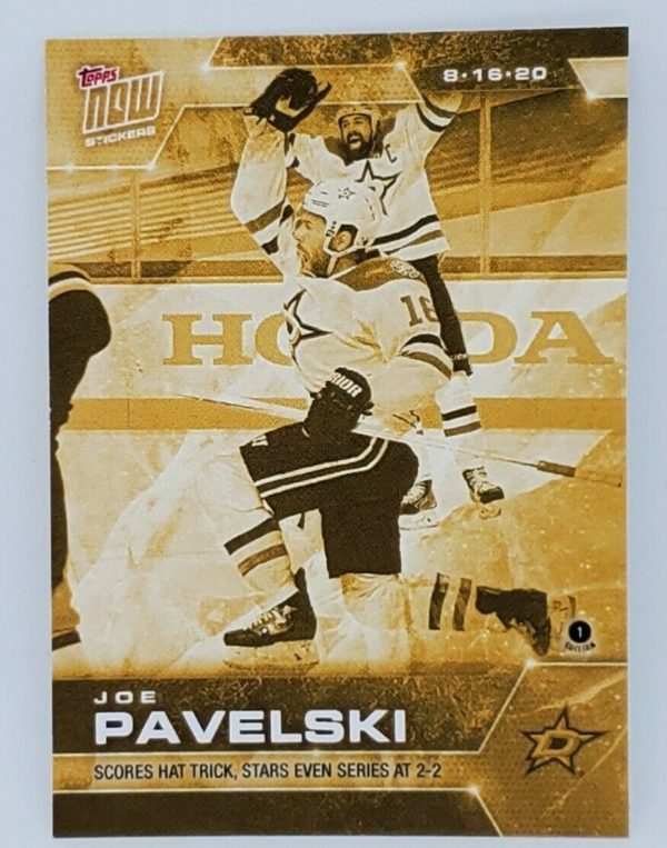 2020 PLAYOFFS TOPPS NOW Day 10 #SCP-68G Gold (picture proof) - Joe Pavelski est (1 of 8)