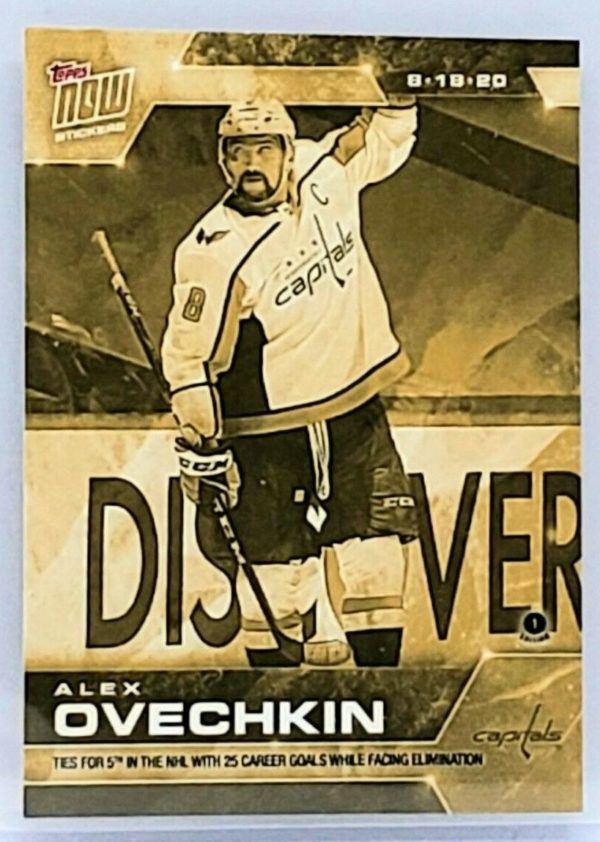 2020 PLAYOFFS TOPPS NOW Day 12 #SCP-78G Gold (picture proof) - Alexander Ovechkin est (1 of 4)