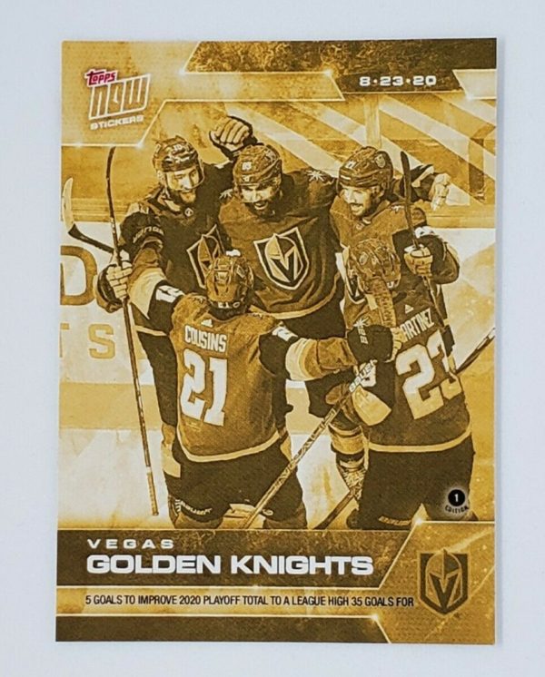 2020 PLAYOFFS TOPPS NOW Day 15 #SCP-96G Gold (picture proof) - Vegas Golden Knights 4 est (1 of 8)