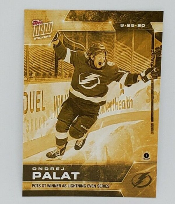 2020 PLAYOFFS TOPPS NOW Day 17 #SCP-104G Gold (picture proof) - Ondrej Palat est (1 of 5)