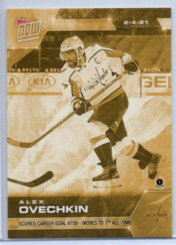 2020-21 TOPPS NOW Week 4 #29G Gold - Alexander Ovechkin (1 of 465)