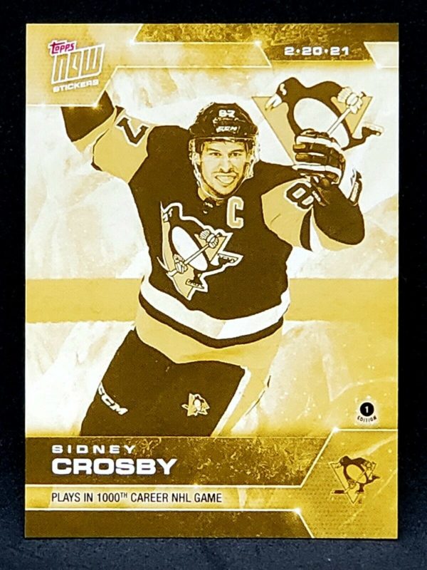 2020-21 TOPPS NOW Week 6 #48G Gold - Sidney Crosby  (1 of 57)