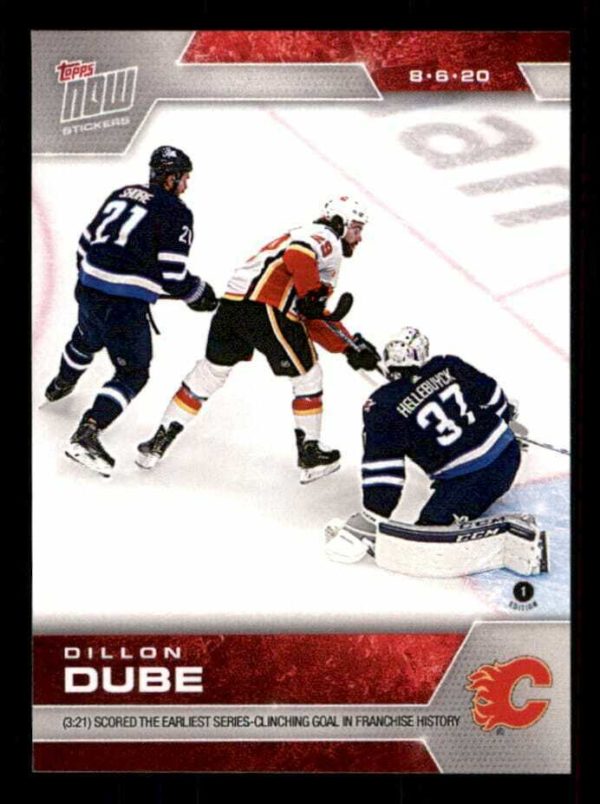 2020 PLAYOFFS TOPPS NOW 5 #SCP-21- Dillon Dube (1 of 206)