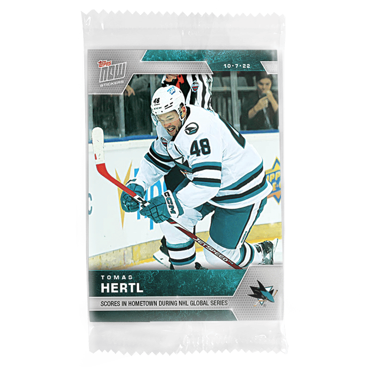 2022-23 TOPPS NOW #1- Tomas Hertl (1 Of 97) - NHL Hockey Stickers