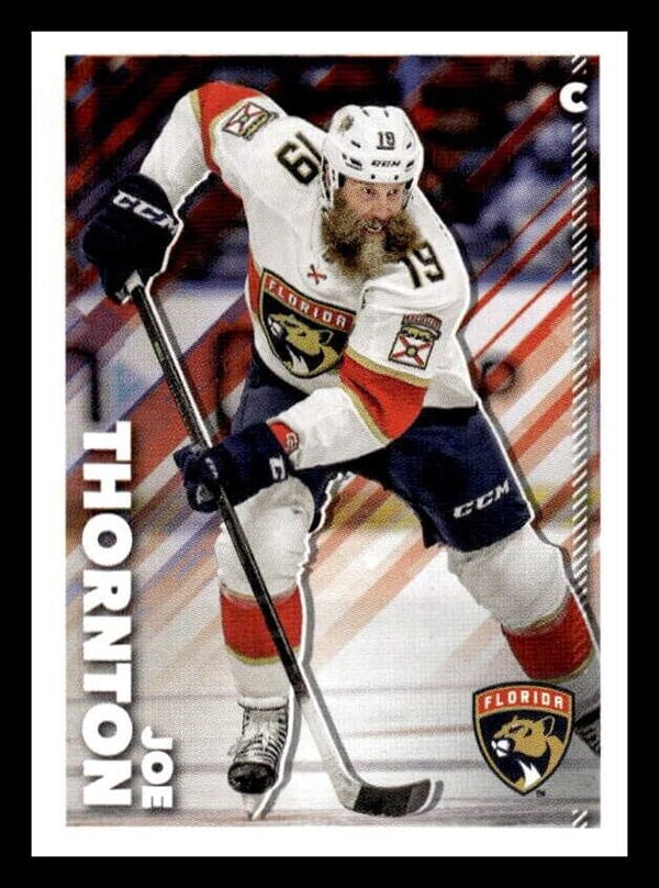 Joe Thornton 2022 Topps Chrome NHL Sticker Collection Base #214