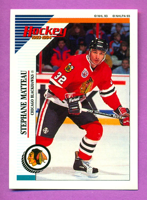 1993 PANINI #150-Stephane Matteau - NHL Hockey Stickers