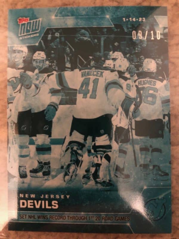 2022-23 Topps NOW Ice Parallel  #156- New Jersey Devils (1 of 10)