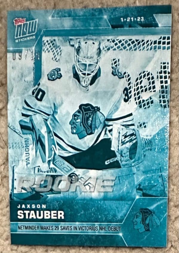 2022-23 Topps NOW Ice Parallel  #165- Jaxton Stauber (1 of 10)