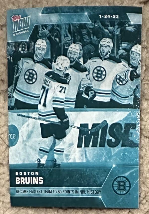 2022-23 Topps NOW Ice Parallel  #169- Boston Bruins 5 (1 of 10)