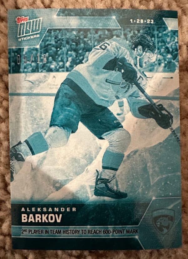 2022-23 Topps NOW Ice Parallel  #176- Aleksander Barkov 2 (1 of 10)