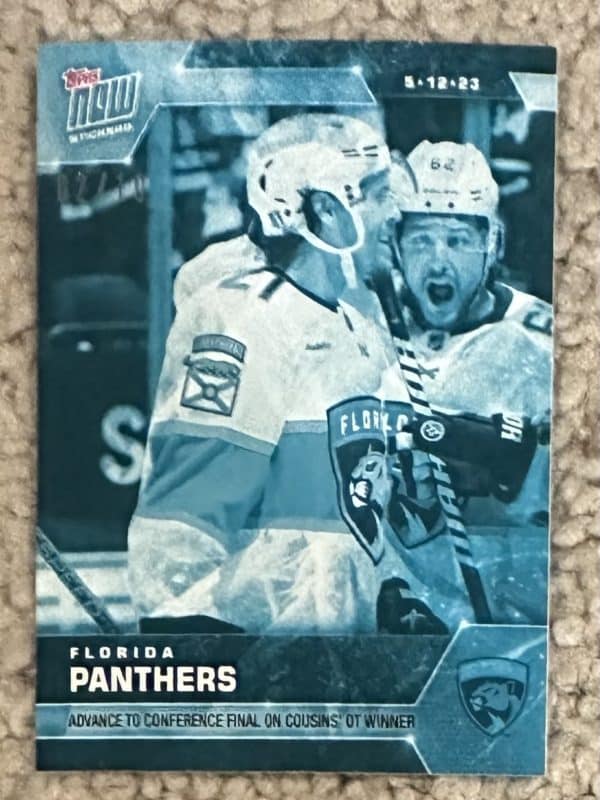 2022-23 Topps NOW Ice Parallel  #401- Florida Panthers 4 (1 of 10)