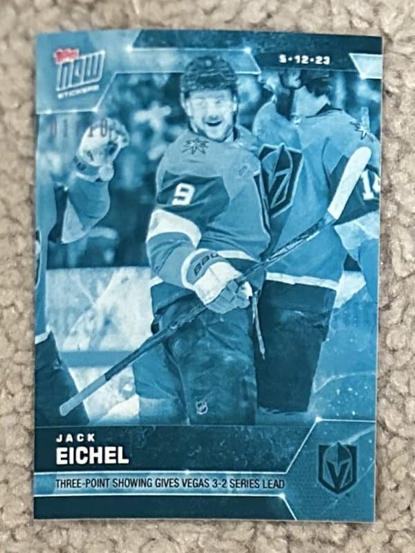 2022-23 Topps NOW Ice Parallel  #402- Jack Eichel 6 (1 of 10)