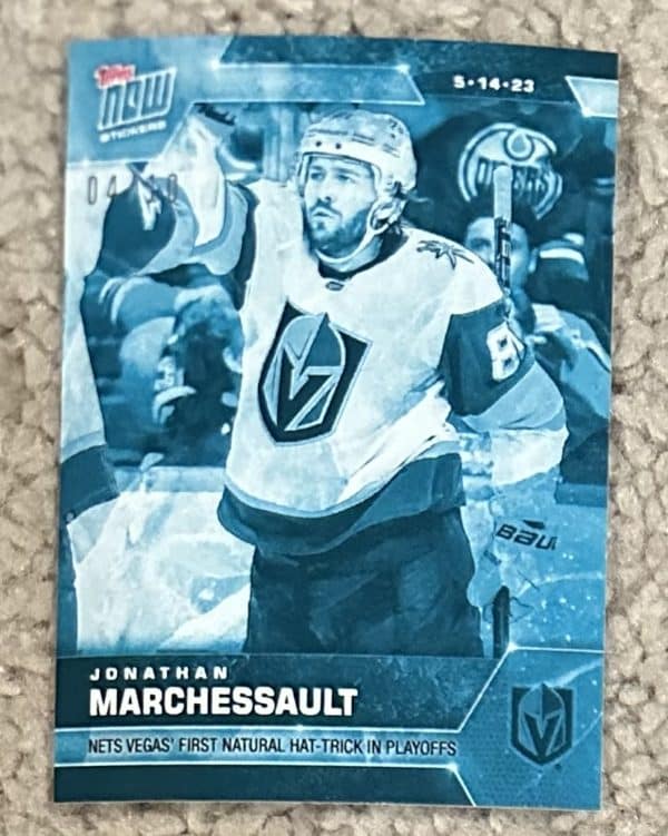 2022-23 Topps NOW Ice Parallel  #404- Jonathan Marchessault 2 (1 of 10)