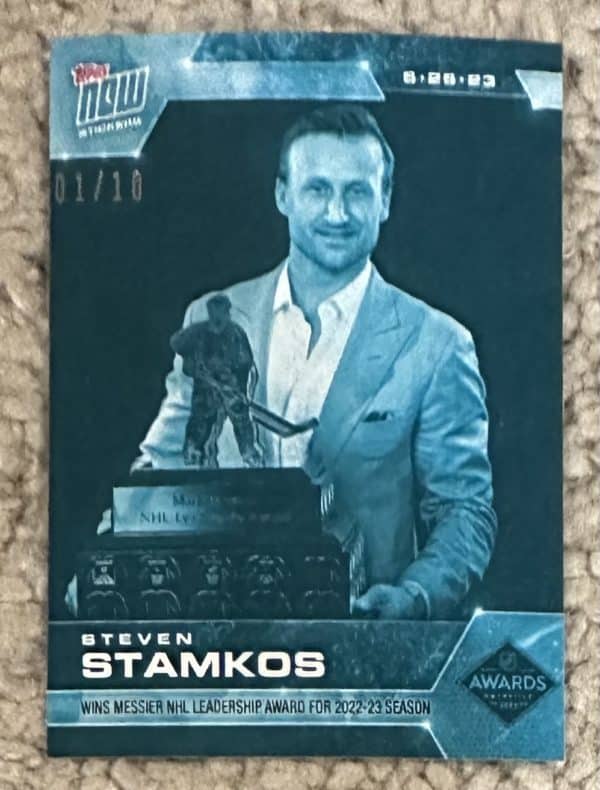 2022-23 Topps NOW Ice Parallel  #AW4- Steven Stamkos 5 (1 of 10)