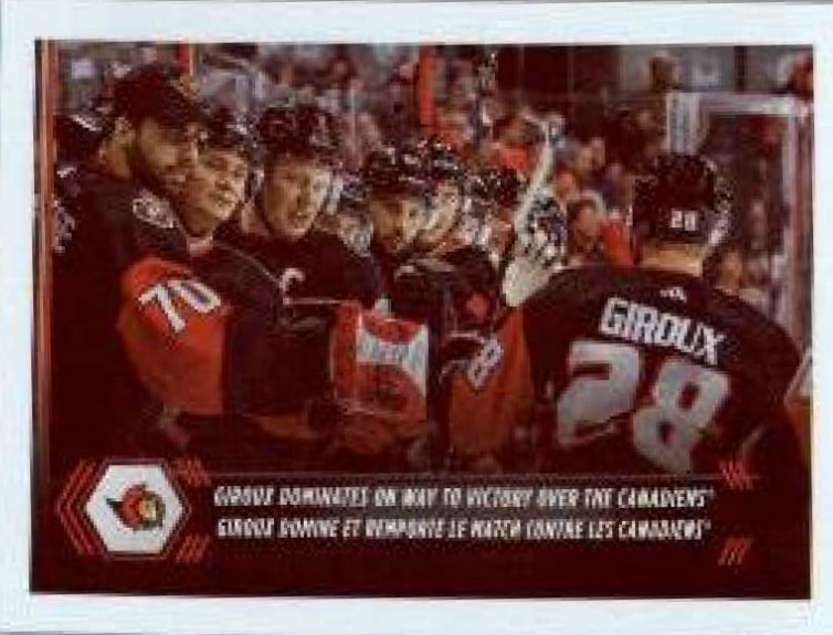 2023-24 TOPPS #342 - Team Highlight Ottawa Senators - NHL Hockey Stickers