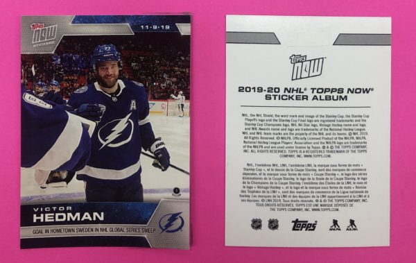 2019 Topps NOW Week 6- #49- Victor Hedman (1 of 846)