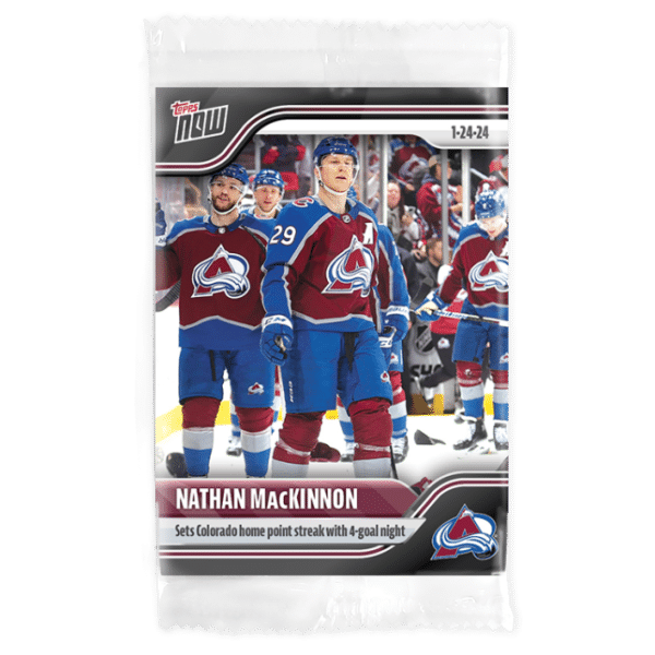 2023-24 TOPPS NOW  #96- Nathan MacKinnon 4 (1 of 186)