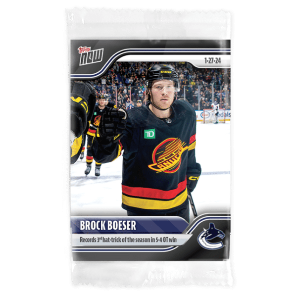 2023-24 TOPPS NOW  #100- Brock Boeser 2 (1 of 140)