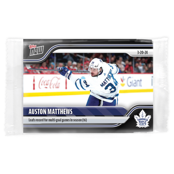 2023-24 TOPPS NOW  #150- Auston Matthews 9 (1 of 190)