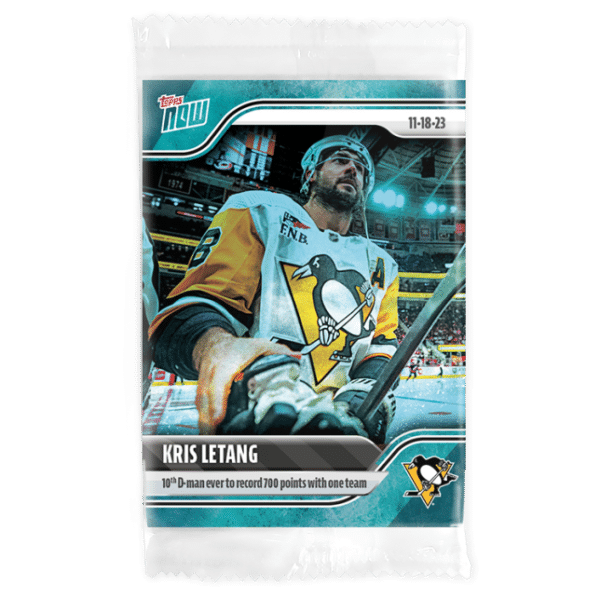 2023-24 TOPPS NOW /10 Blue Ice Parallel  #40- Kris Letang (1 of 10)