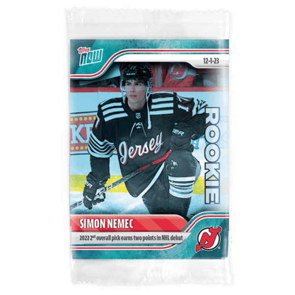 2023-24 TOPPS NOW /10 Blue Ice Parallel  #51- Simon Nemec (1 of 10)