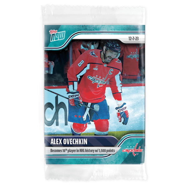 2023-24 TOPPS NOW /10 Blue Ice Parallel  #55- Alexander Ovechkin (1 of 10)