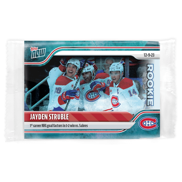 2023-24 TOPPS NOW /10 Blue Ice Parallel  #57- Jayden Struble (1 of 10)