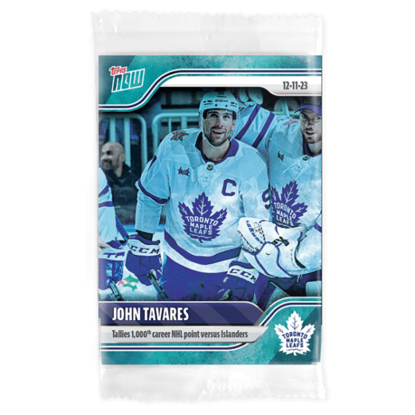 2023-24 TOPPS NOW /10 Blue Ice Parallel  #58- John Tavares (1 of 10)