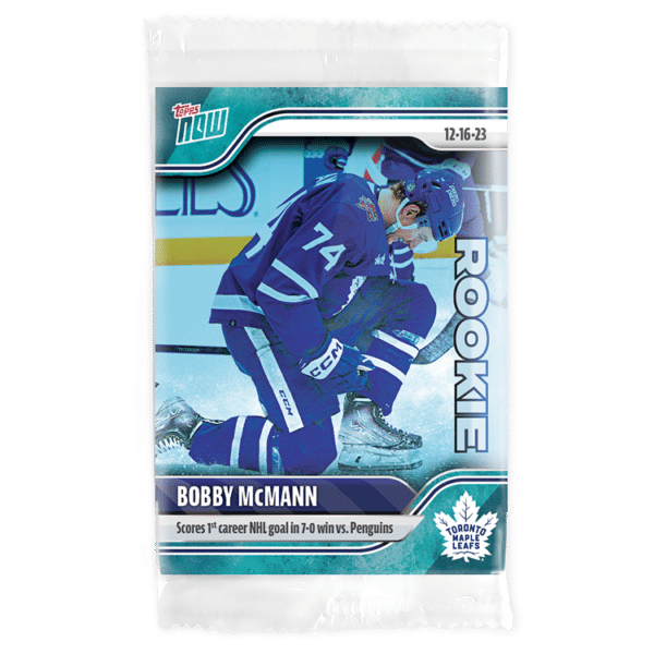 2023-24 TOPPS NOW /10 Blue Ice Parallel  #62- Bobby McMann (1 of 10)