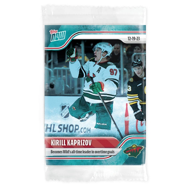 2023-24 TOPPS NOW /10 Blue Ice Parallel  #65- Kirill Kaprizov (1 of 10)