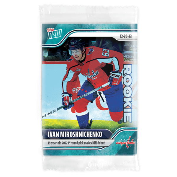 2023-24 TOPPS NOW /10 Blue Ice Parallel  #66- Ivan Miroshnichenko (1 of 10)