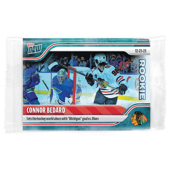 2023-24 TOPPS NOW /10 Blue Ice Parallel  #70- Connor Bedard 8 (1 of 10)