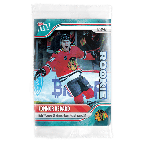 2023-24 TOPPS NOW /10 Blue Ice Parallel  #72- Connor Bedard 9 (1 of 10)