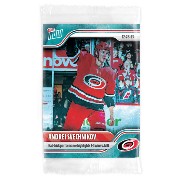 2023-24 TOPPS NOW /10 Blue Ice Parallel  #73- Andrei Svechnikov (1 of 10)