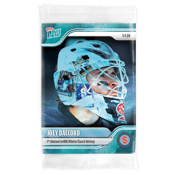 2023-24 TOPPS NOW /10 Blue Ice Parallel  #77- Joey Daccord (1 of 10)