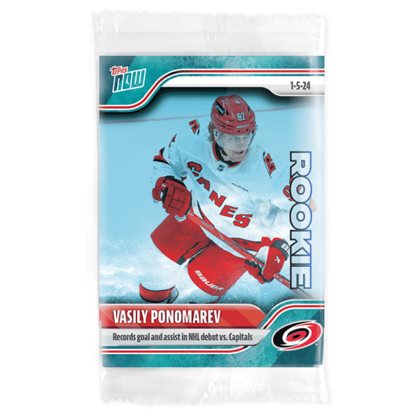 2023-24 TOPPS NOW /10 Blue Ice Parallel  #79- Vasily Ponomarev (1 of 10)