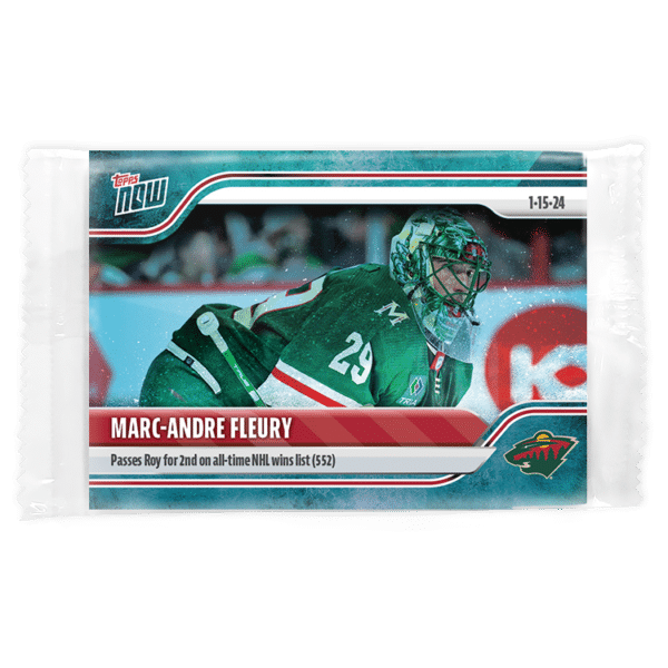 2023-24 TOPPS NOW /10 Blue Ice Parallel  #88- Marc-Andre Fleury 2 (1 of 10)