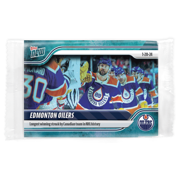 2023-24 TOPPS NOW /10 Blue Ice Parallel  #93- Edmonton Oilers 2 (1 of 10)