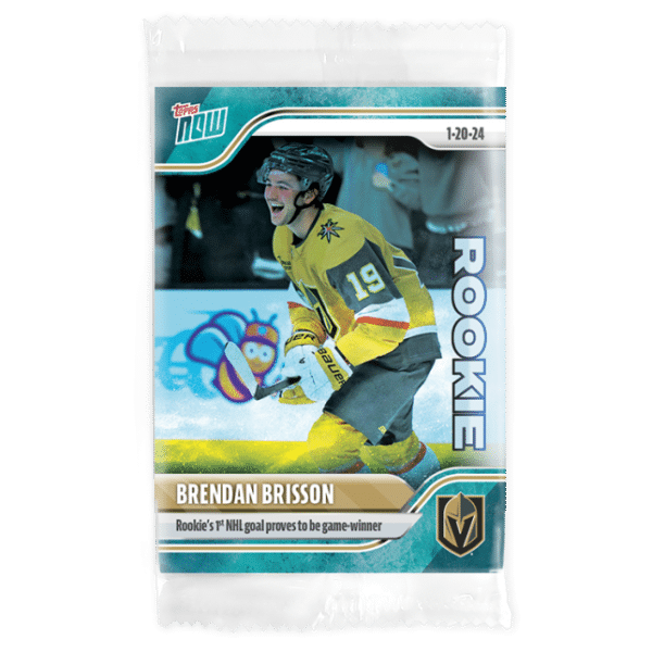 2023-24 TOPPS NOW /10 Blue Ice Parallel  #94- Brendan Brisson (1 of 10)