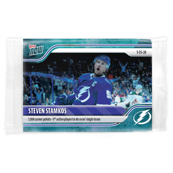 2023-24 TOPPS NOW /10 Blue Ice Parallel  #97- Steven Stamkos (1 of 10)